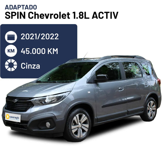 Spin Chevrolet 1.8L ACTIV 2021/2022 Cinza - Adaptado Cavenaghi