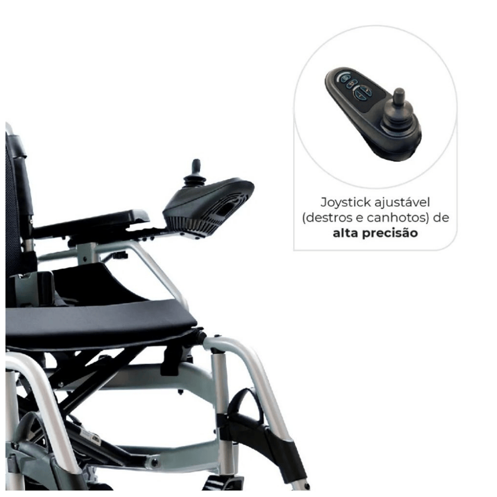 Cadeira de Rodas Motorizada D1000 Dellamed | Conforto e Mobilidade Urbana | Design Robusto